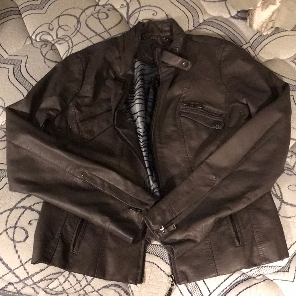 Faux Leather Jacket